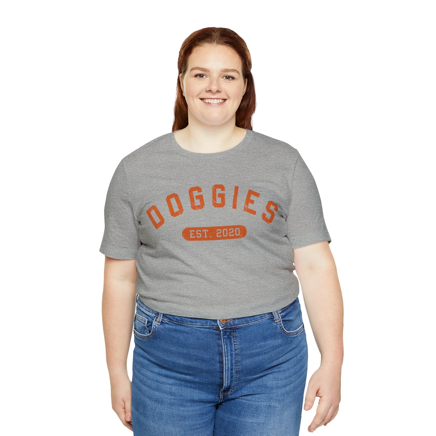 DOGGIES EST. 2020, Bella Canvas, Unisex Short Sleeve Tee, Distressed Print