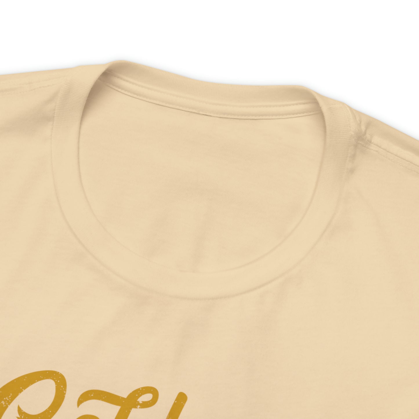 Golden Doodles, Unisex Short Sleeve Tee, Distressed Gold Print