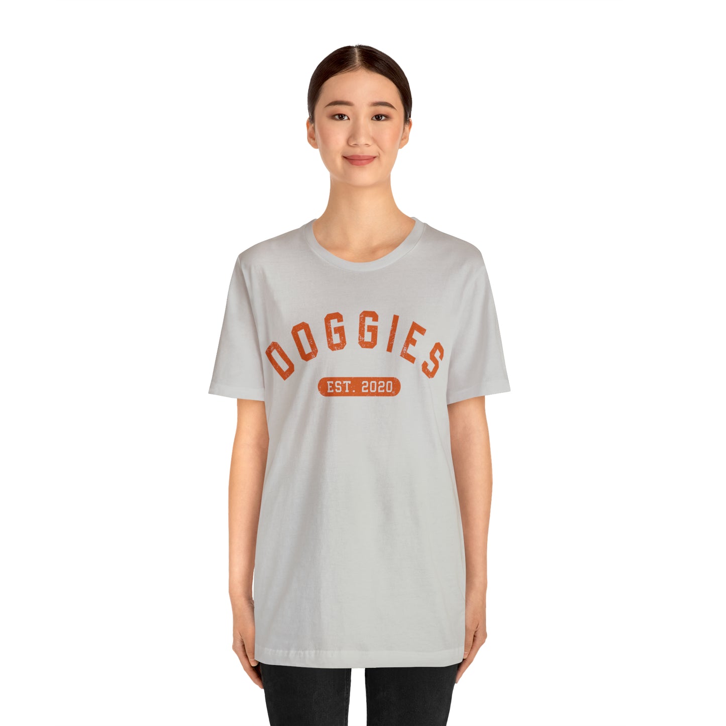 DOGGIES EST. 2020, Bella Canvas, Unisex Short Sleeve Tee, Distressed Print