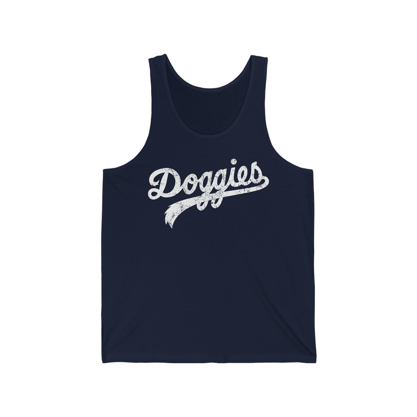 Doggies, Unisex Bella Canvas Tank, Distressed