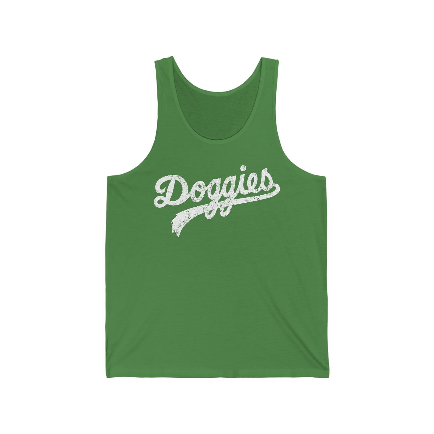 Doggies, Unisex Bella Canvas Tank, Distressed