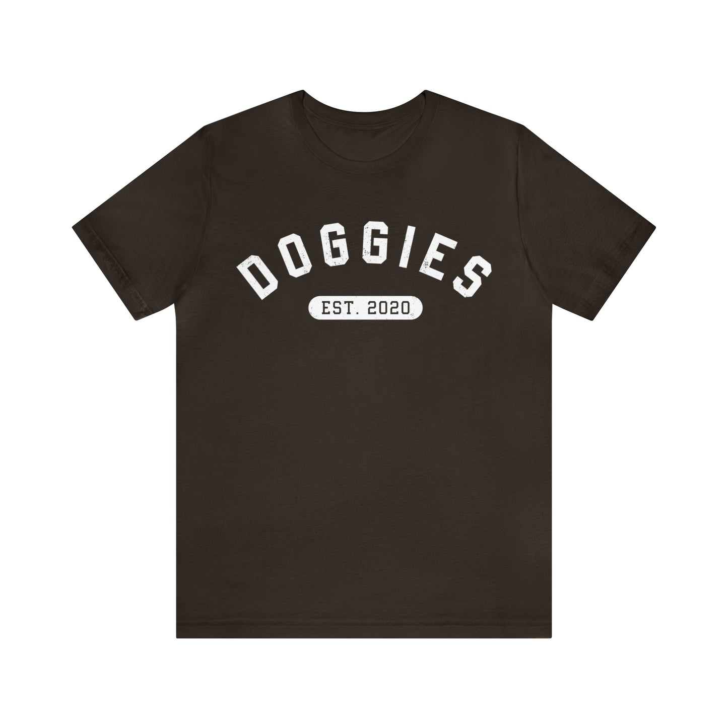 DOGGIES EST. 2020, Bella Canvas, Unisex Short Sleeve Tee, Distressed Print