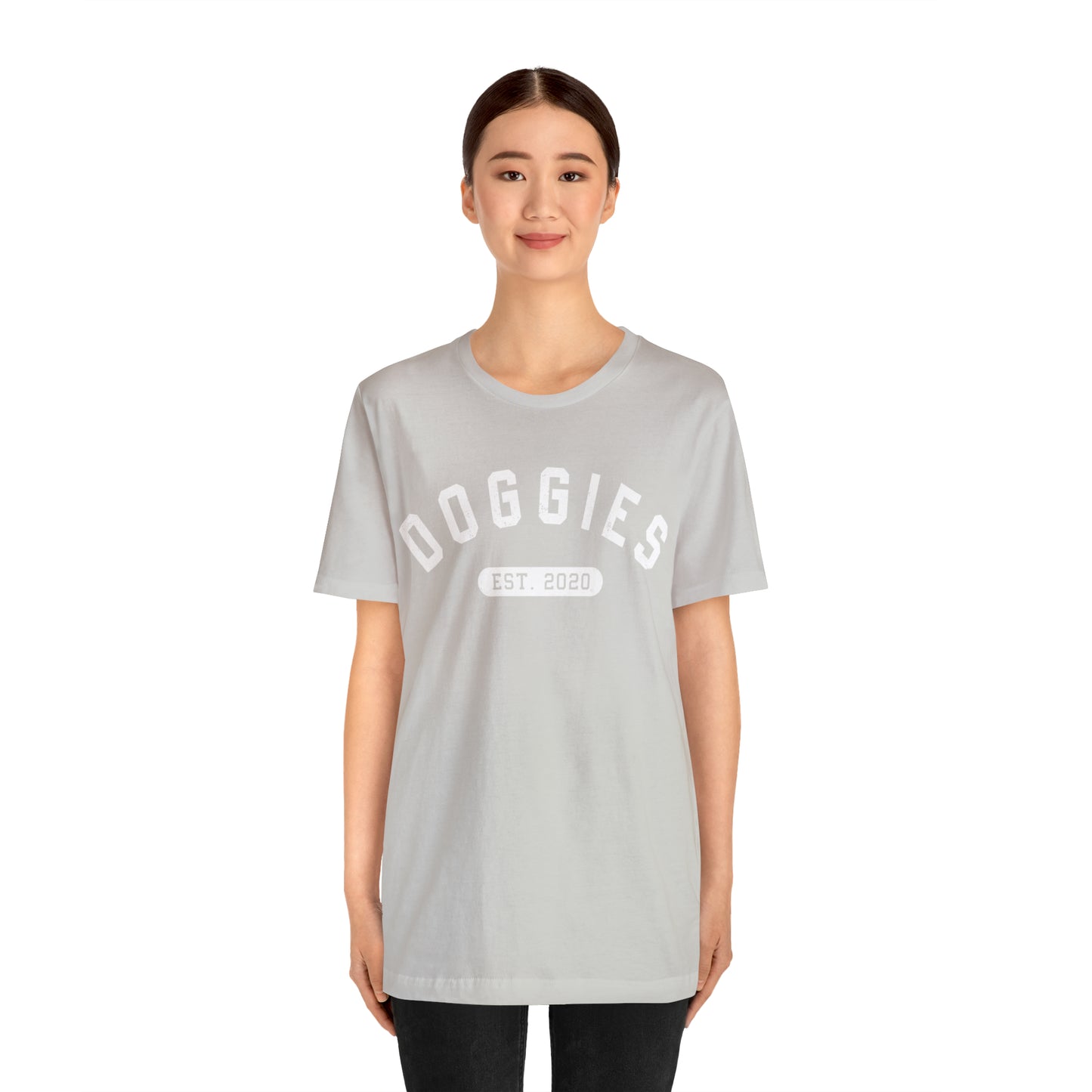 DOGGIES EST. 2020, Bella Canvas, Unisex Short Sleeve Tee, Distressed Print