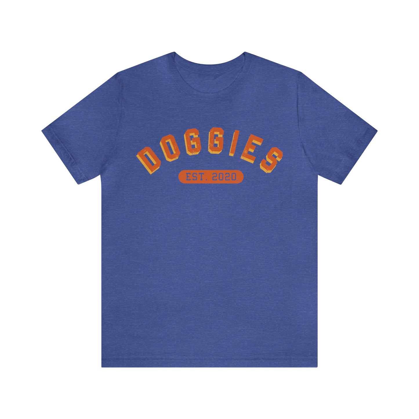 DOGGIES EST. 2020, Bella Canvas, Unisex Short Sleeve Tee, Distressed Print