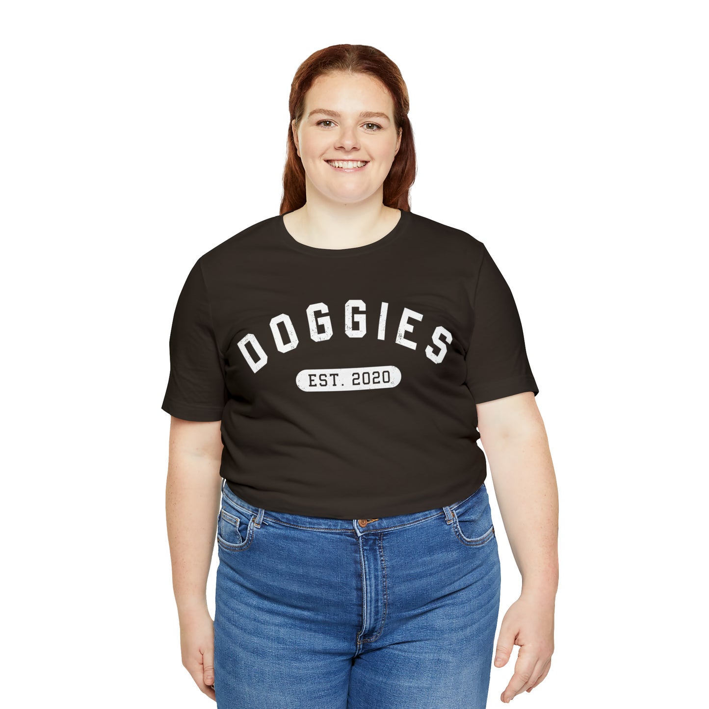 DOGGIES EST. 2020, Bella Canvas, Unisex Short Sleeve Tee, Distressed Print