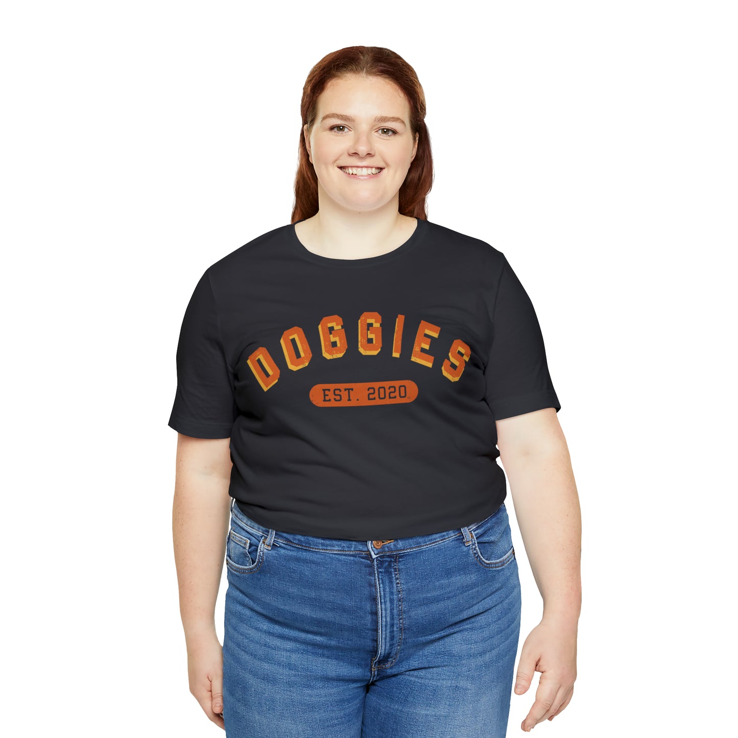 DOGGIES EST. 2020, Bella Canvas, Unisex Short Sleeve Tee, Distressed Print