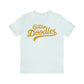 Golden Doodles, Unisex Short Sleeve Tee, Distressed Gold Print