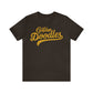 Golden Doodles, Unisex Short Sleeve Tee, Distressed Gold Print