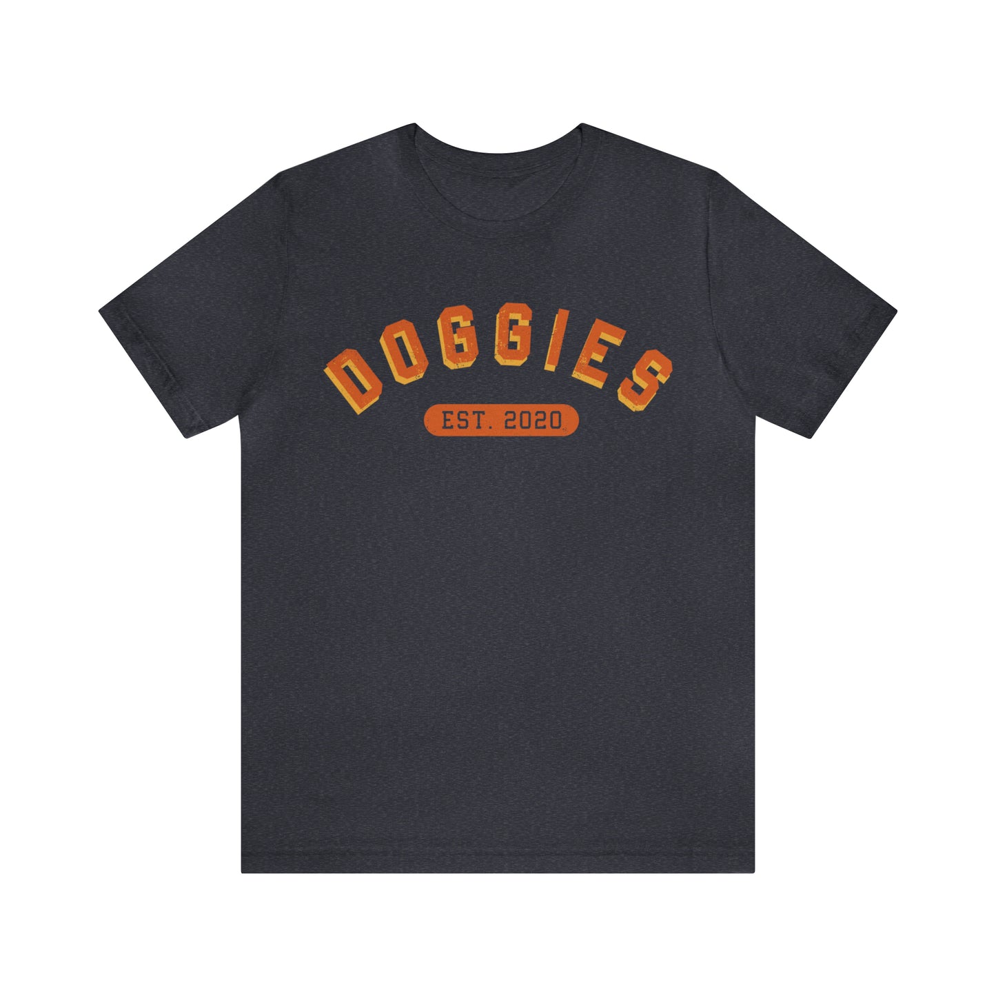 DOGGIES EST. 2020, Bella Canvas, Unisex Short Sleeve Tee, Distressed Print