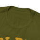 Golden Retrievers Collegiate Unisex Tee, with Distressed Gold Print