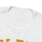 Golden Retrievers Collegiate Unisex Tee, with Distressed Gold Print