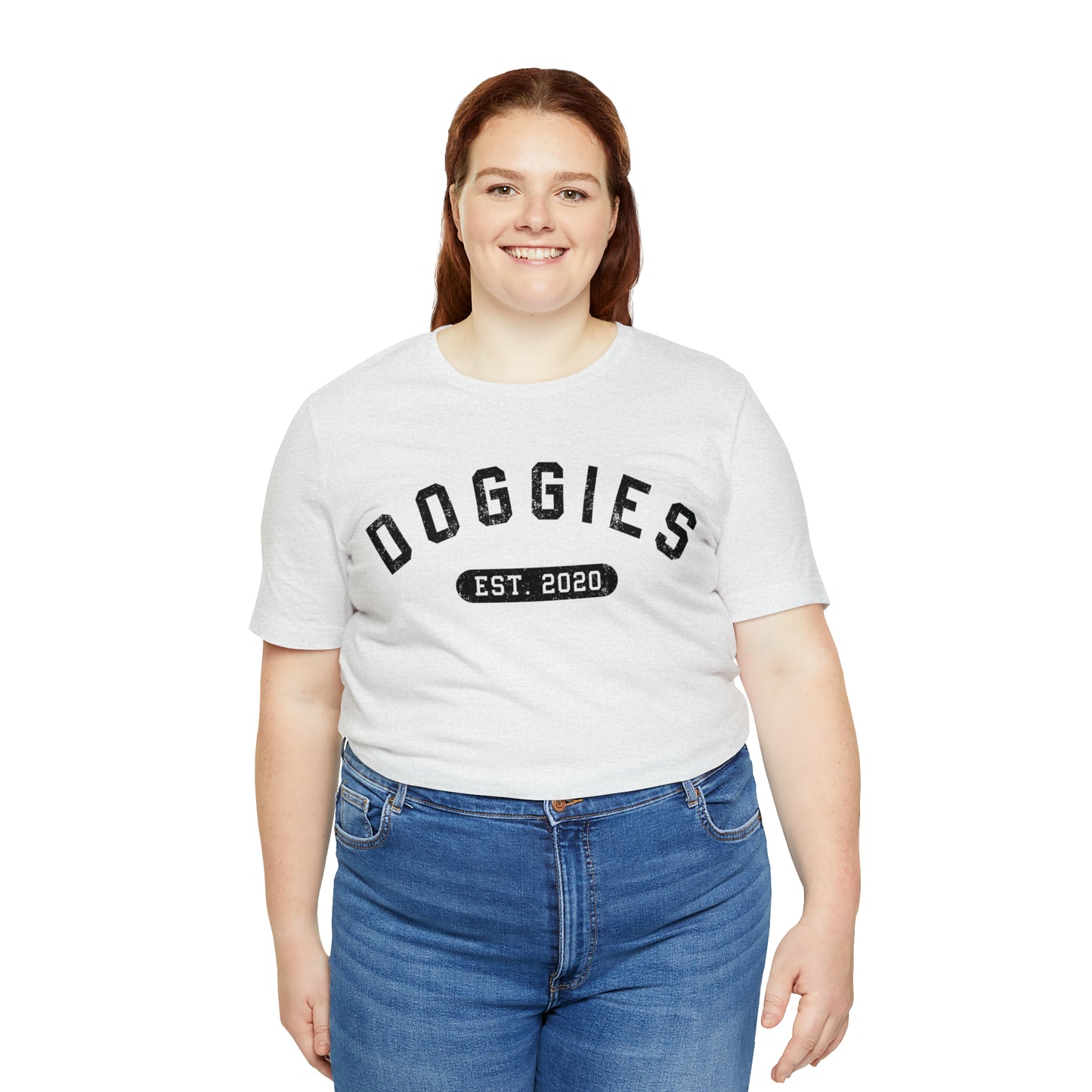 DOGGIES EST. 2020, Bella Canvas, Unisex Short Sleeve Tee, Distressed Print