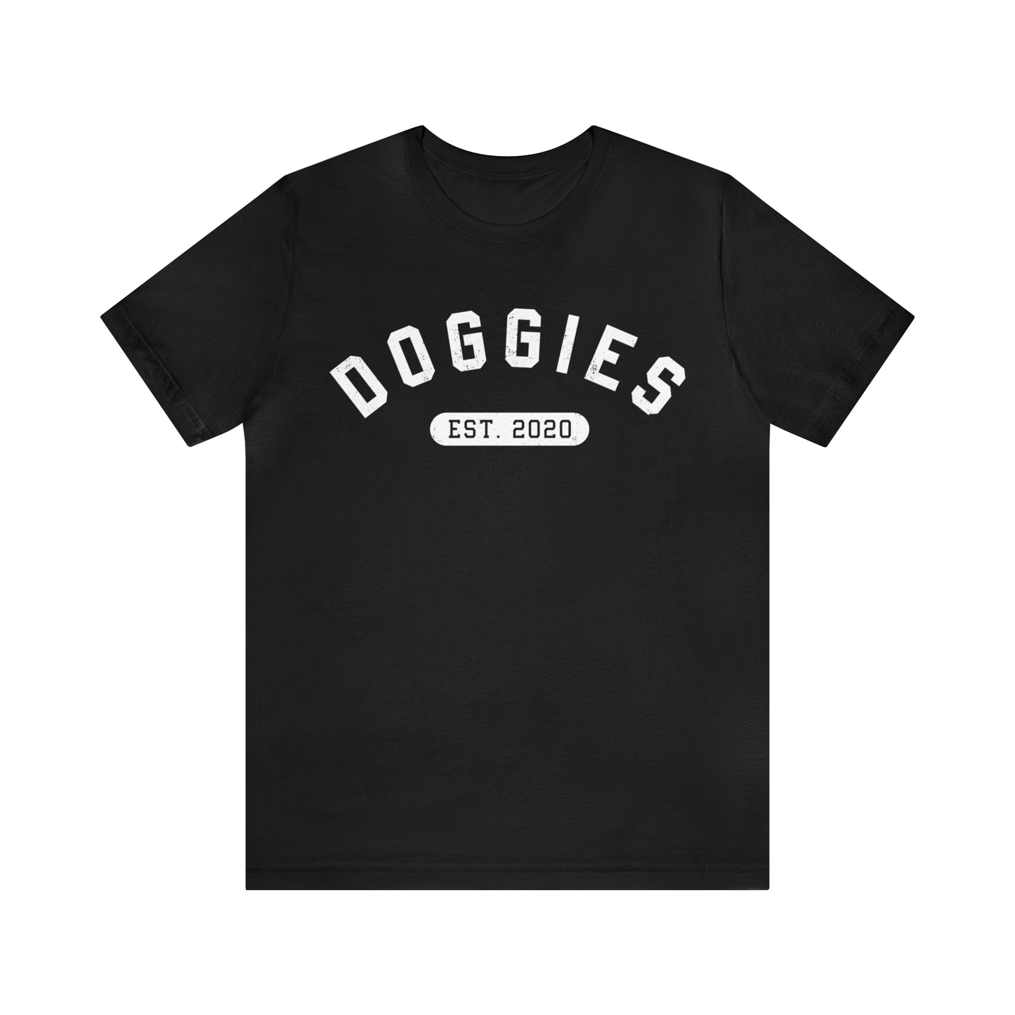 DOGGIES EST. 2020, Bella Canvas, Unisex Short Sleeve Tee, Distressed Print