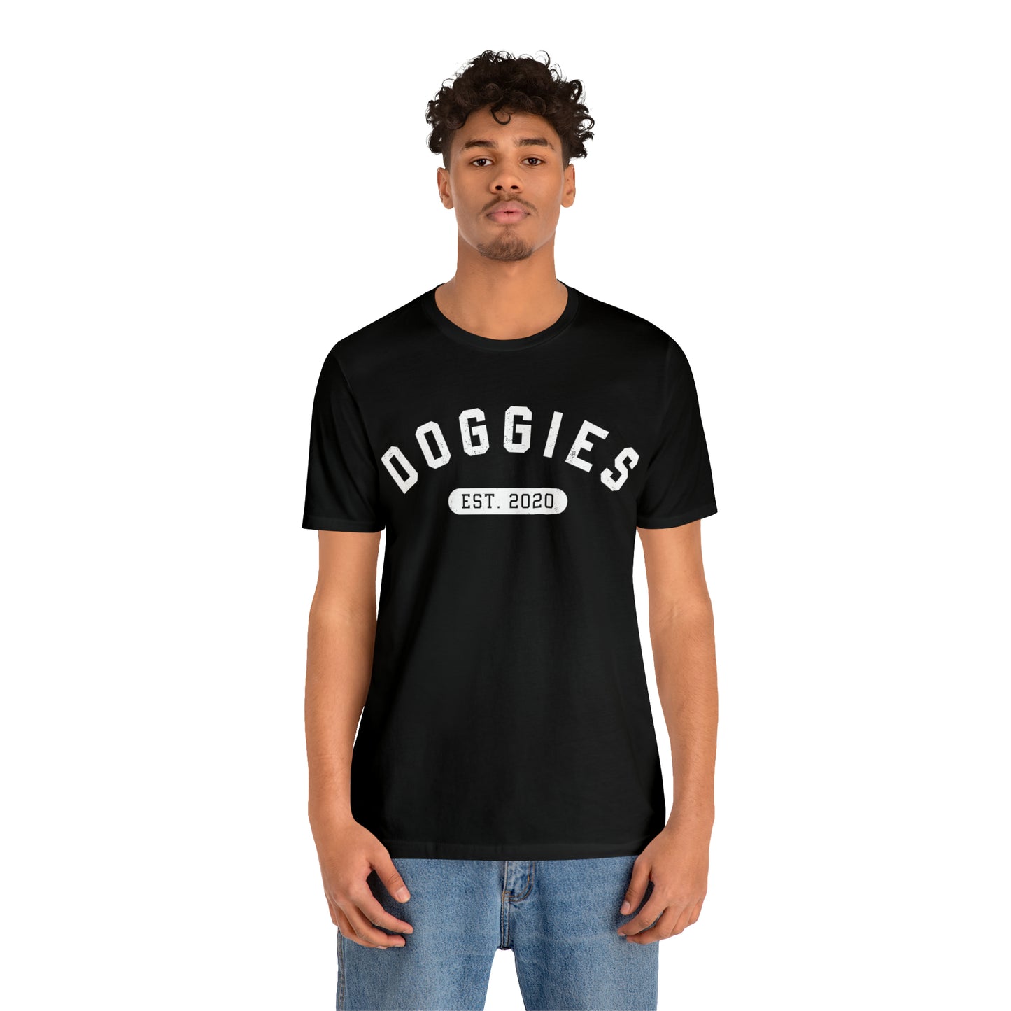 DOGGIES EST. 2020, Bella Canvas, Unisex Short Sleeve Tee, Distressed Print