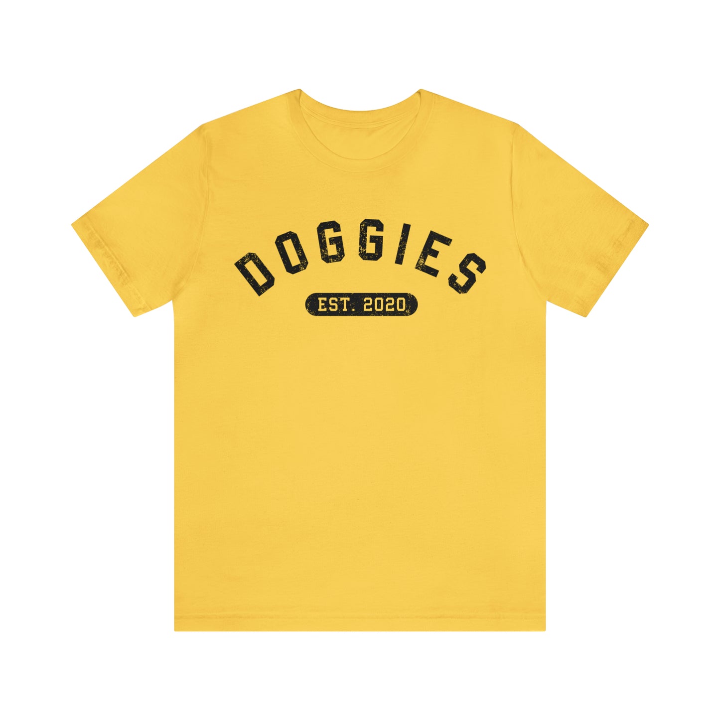 DOGGIES EST. 2020, Bella Canvas, Unisex Short Sleeve Tee, Distressed Print