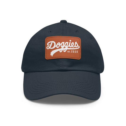 Doggies Est. 2020, Dad Hat with Leather Patch