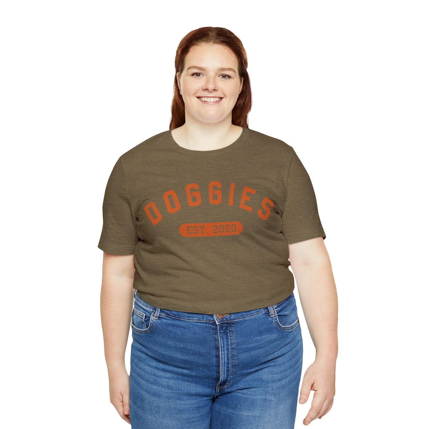 DOGGIES EST. 2020, Bella Canvas, Unisex Short Sleeve Tee, Distressed Print