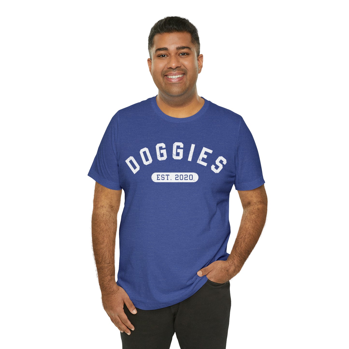 DOGGIES EST. 2020, Bella Canvas, Unisex Short Sleeve Tee, Distressed Print