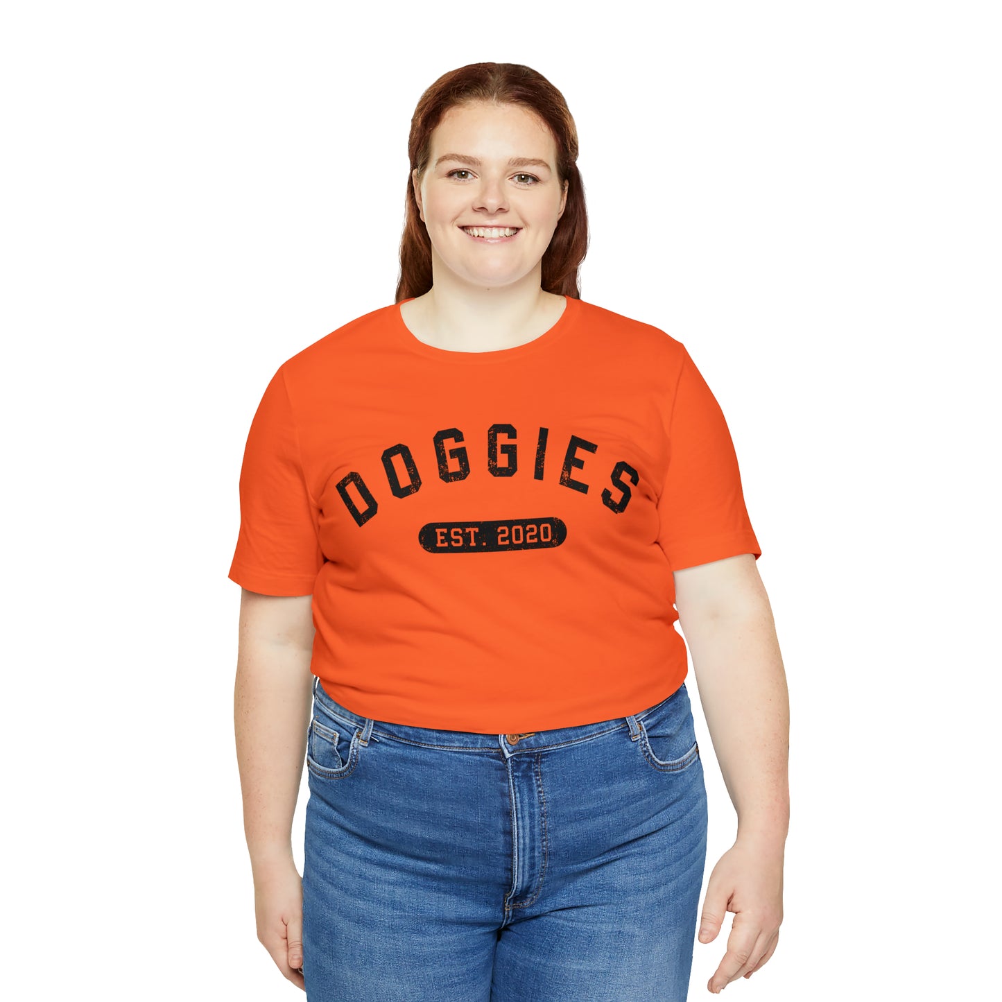 DOGGIES EST. 2020, Bella Canvas, Unisex Short Sleeve Tee, Distressed Print