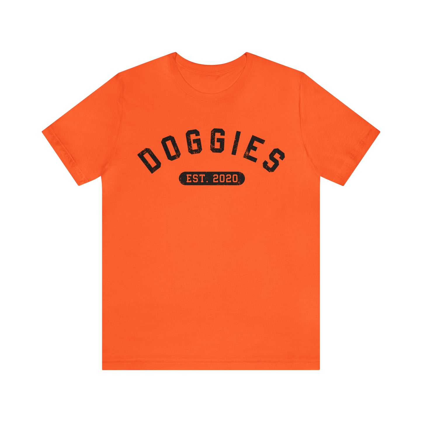 DOGGIES EST. 2020, Bella Canvas, Unisex Short Sleeve Tee, Distressed Print