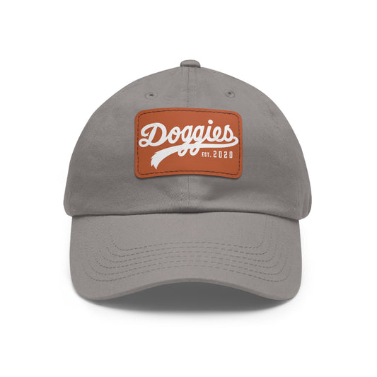 Doggies Est. 2020, Dad Hat with Leather Patch