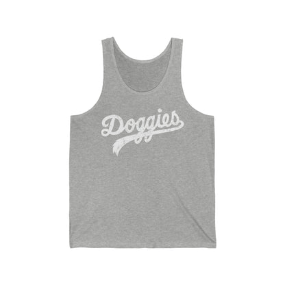 Doggies, Unisex Bella Canvas Tank, Distressed