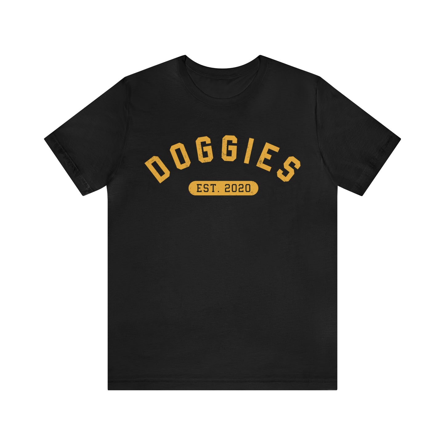 DOGGIES EST. 2020, Bella Canvas, Unisex Short Sleeve Tee, Distressed Print