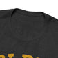 Golden Retrievers Collegiate Unisex Tee, with Distressed Gold Print