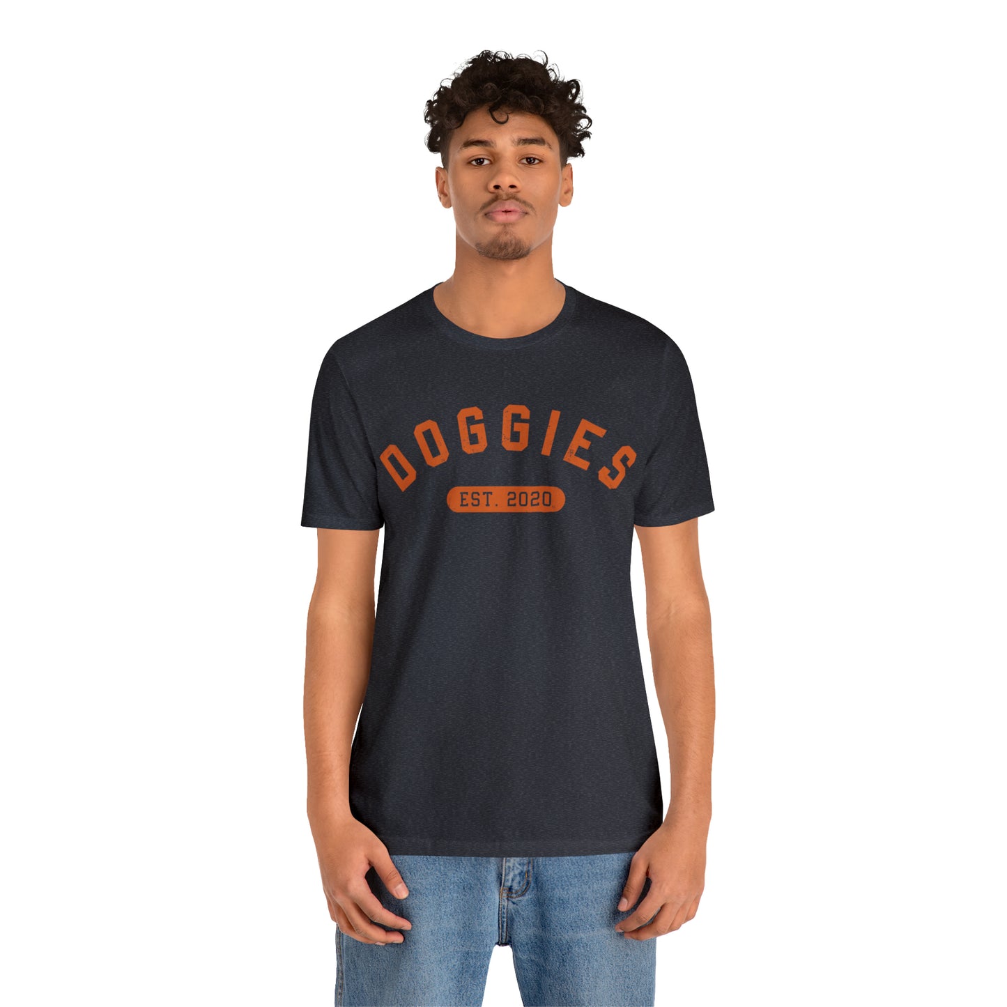 DOGGIES EST. 2020, Bella Canvas, Unisex Short Sleeve Tee, Distressed Print