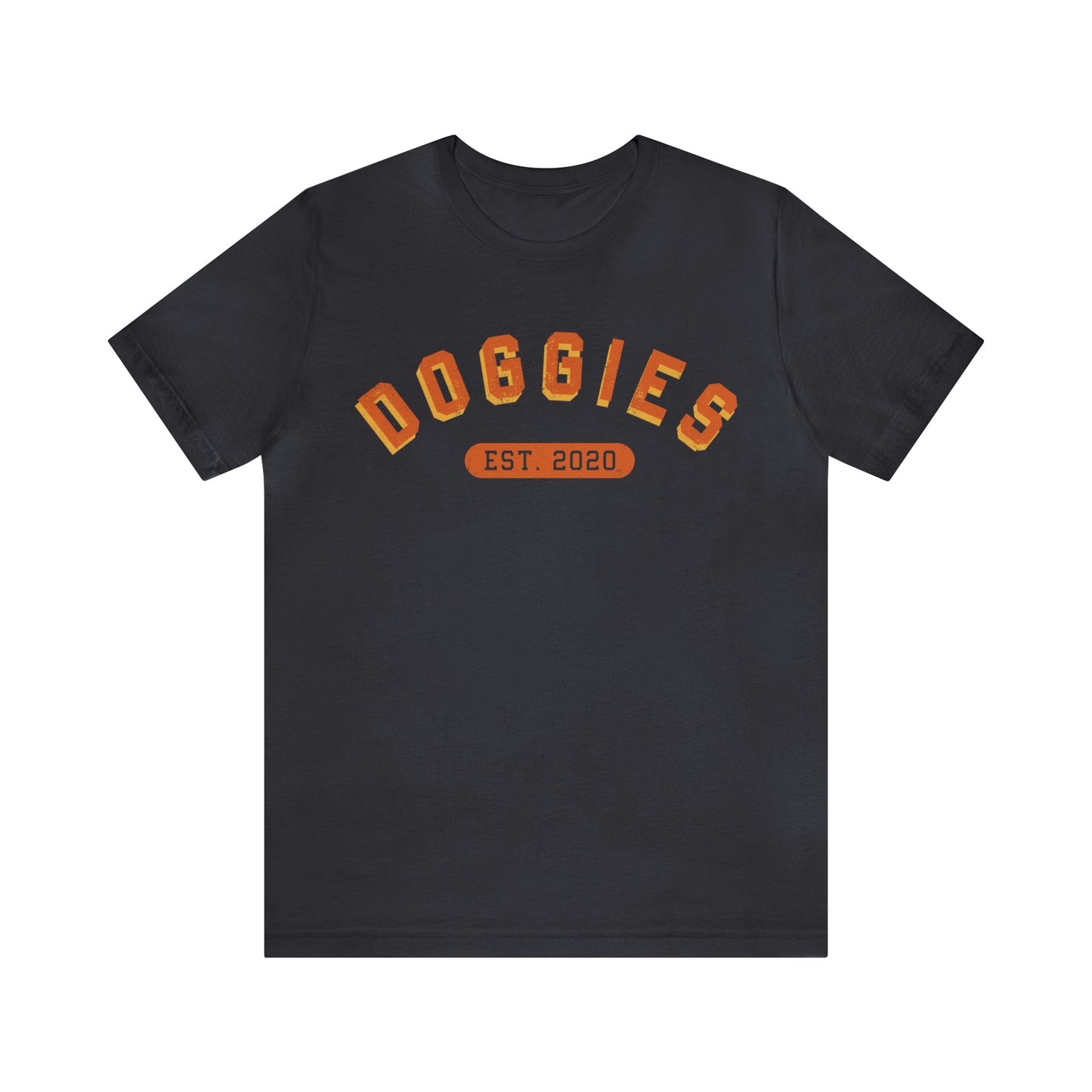 DOGGIES EST. 2020, Bella Canvas, Unisex Short Sleeve Tee, Distressed Print