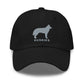 HUSKIES Silhouette Dad Hat, Embroidered Print