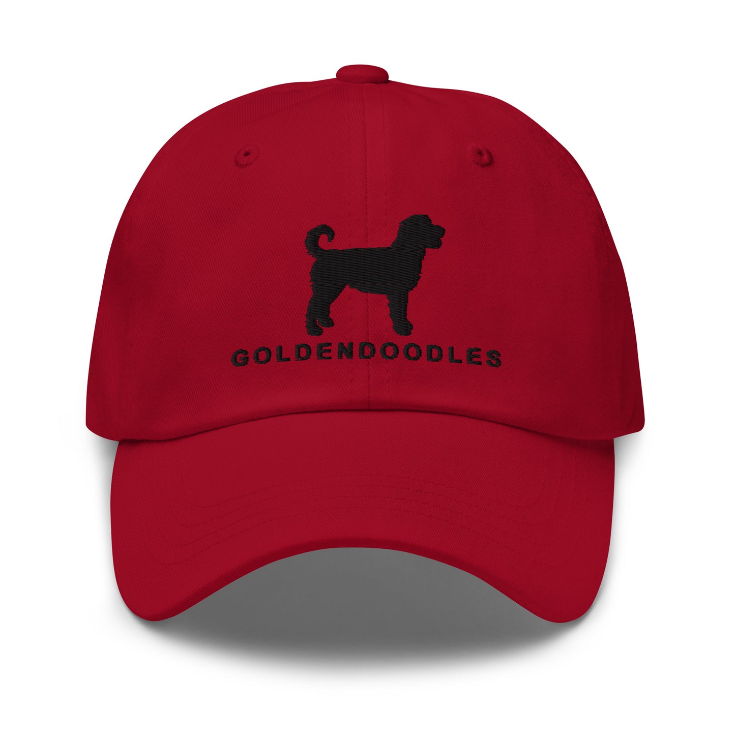 GOLDENDOODLES Silhouette Dad Hat, Black Embroidered Print