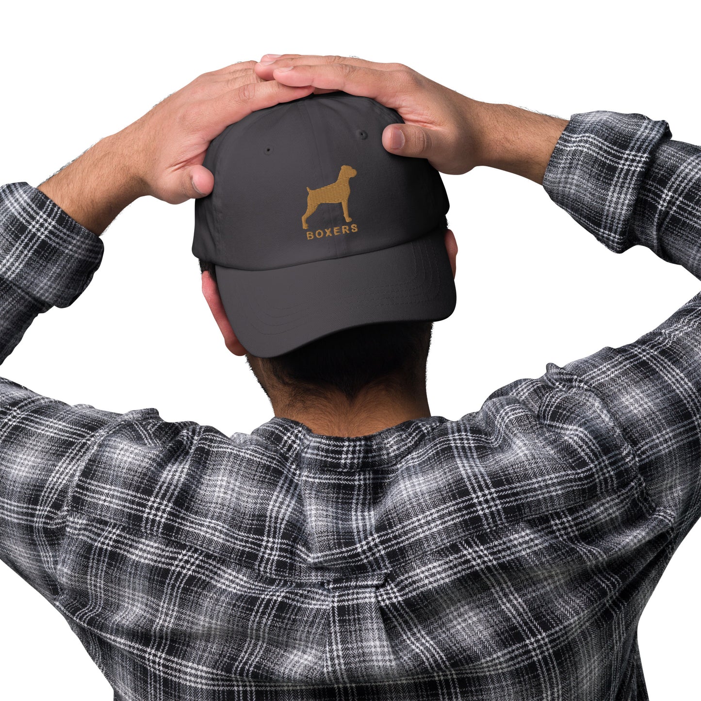 BOXERS Silhouette Dad Hat, Embroidered Print