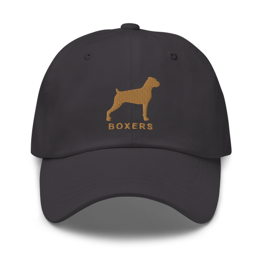 BOXERS Silhouette Dad Hat, Embroidered Print