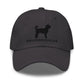 GOLDENDOODLES Silhouette Dad Hat, Black Embroidered Print