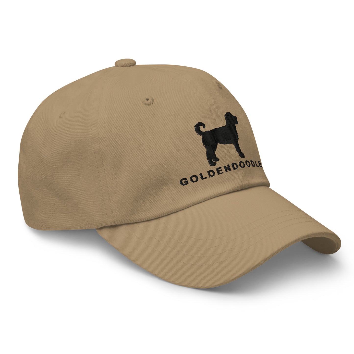 GOLDENDOODLES Silhouette Dad Hat, Black Embroidered Print