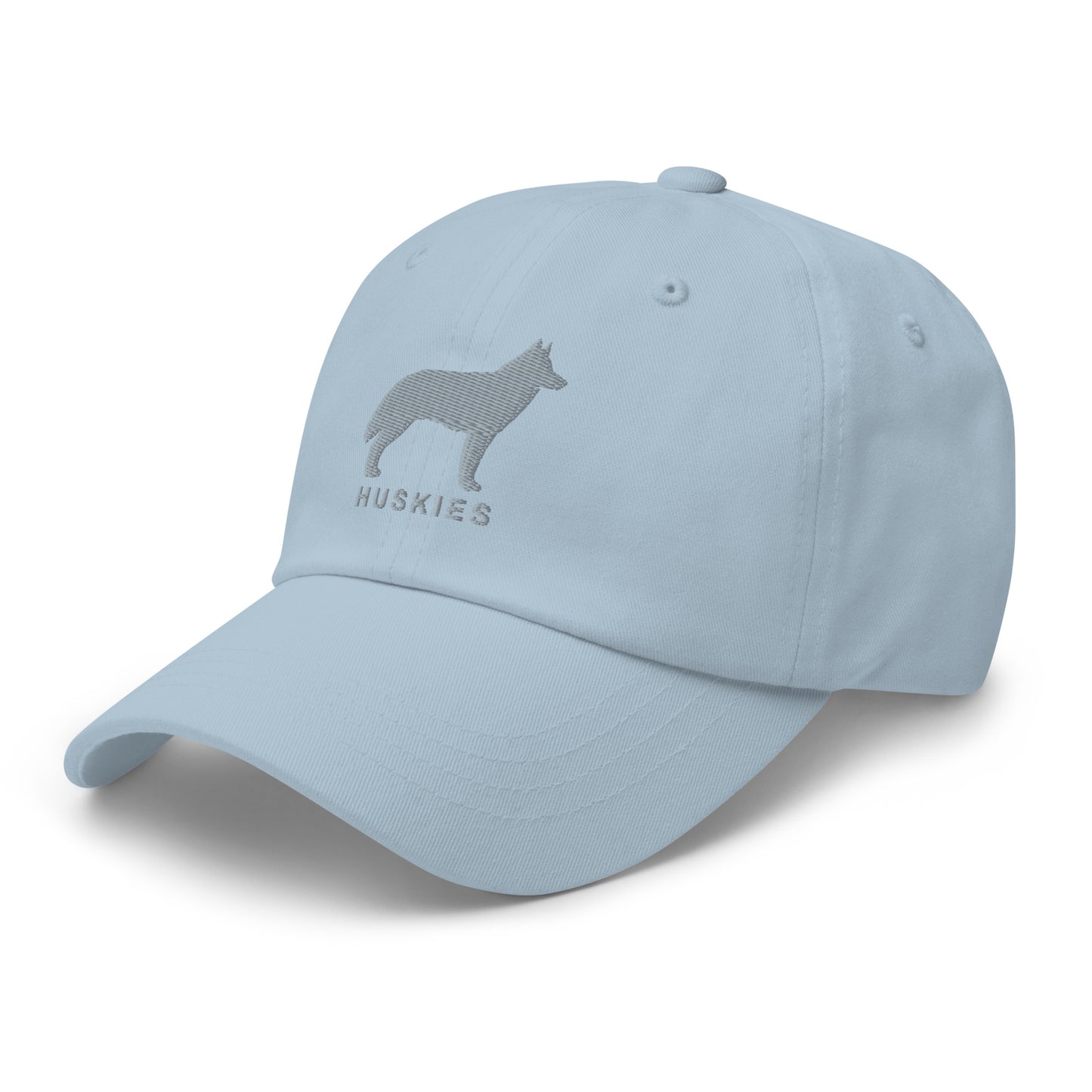 HUSKIES Silhouette Dad Hat, Embroidered Print