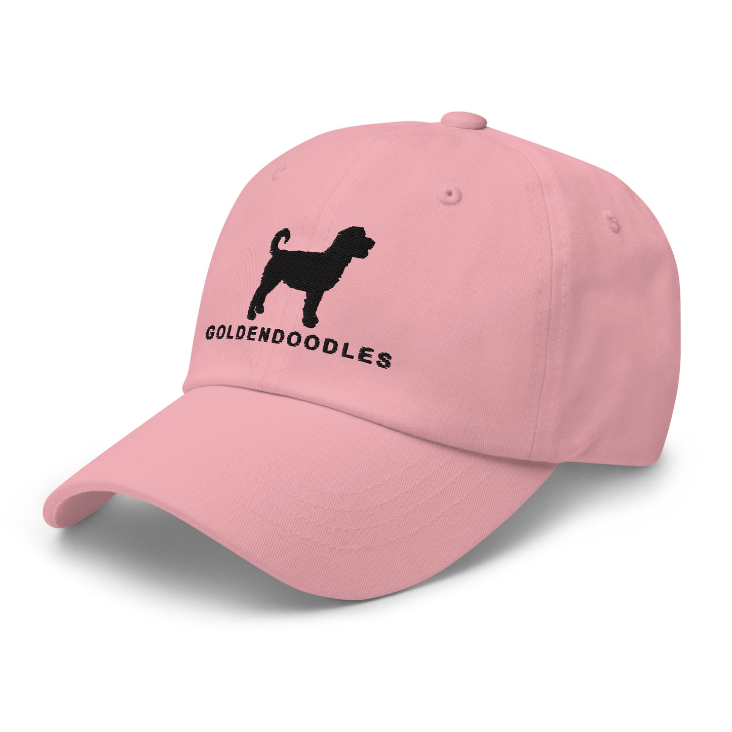 GOLDENDOODLES Silhouette Dad Hat, Black Embroidered Print