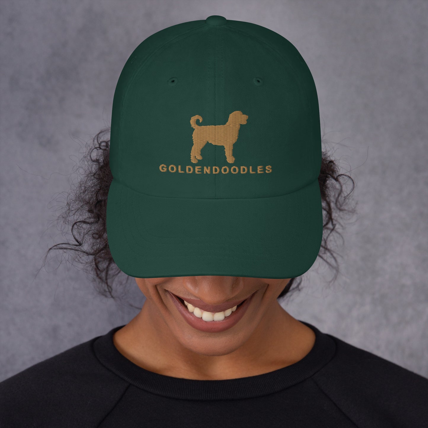 GOLDENDOODLES Silhouette Dad Hat, Embroidered Print