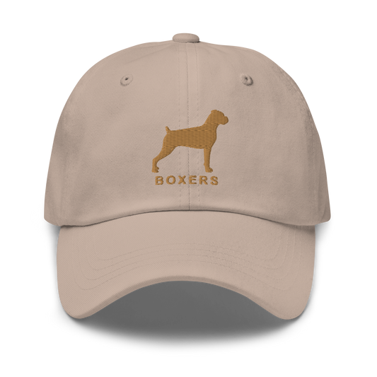 BOXERS Silhouette Dad Hat, Embroidered Print