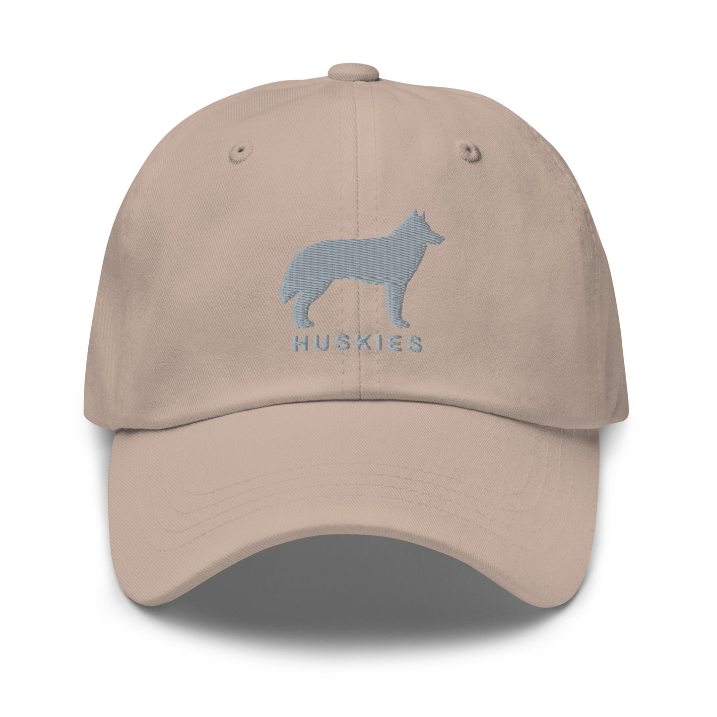 HUSKIES Silhouette Dad Hat, Embroidered Print