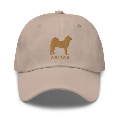 AKITAS Silhouette Dad Hat, Embroidered Print