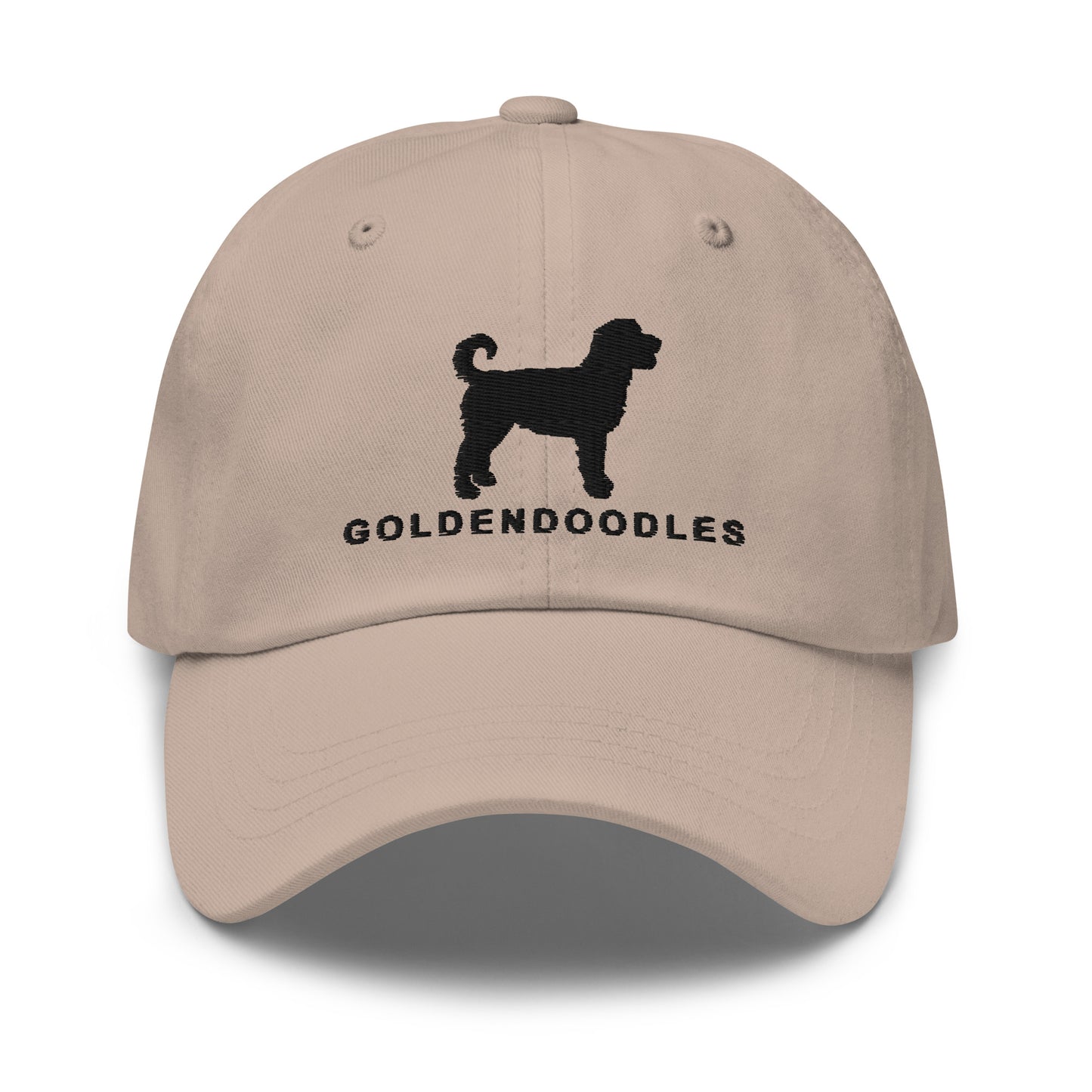 GOLDENDOODLES Silhouette Dad Hat, Black Embroidered Print