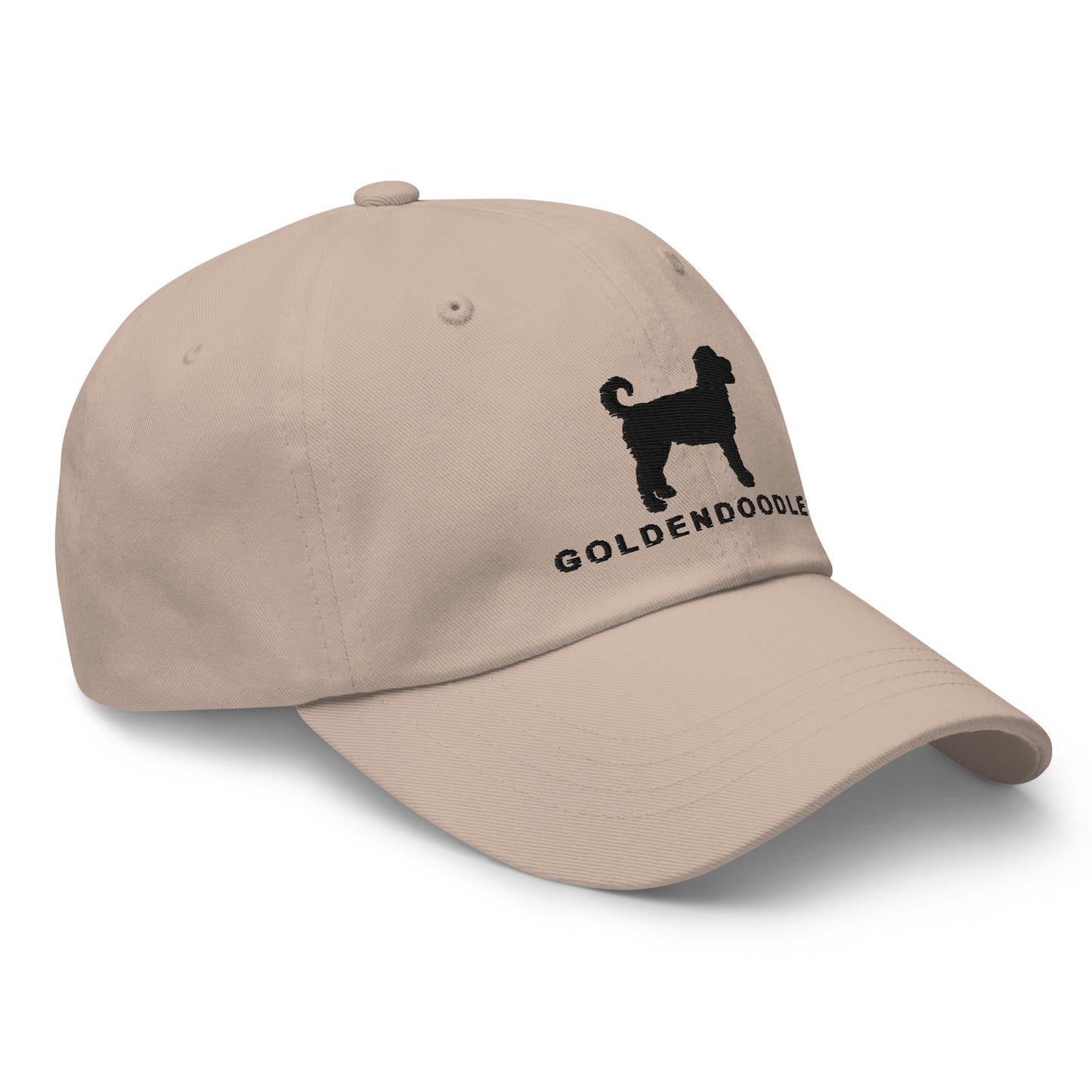 GOLDENDOODLES Silhouette Dad Hat, Black Embroidered Print