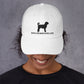 GOLDENDOODLES Silhouette Dad Hat, Black Embroidered Print