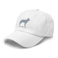 HUSKIES Silhouette Dad Hat, Embroidered Print