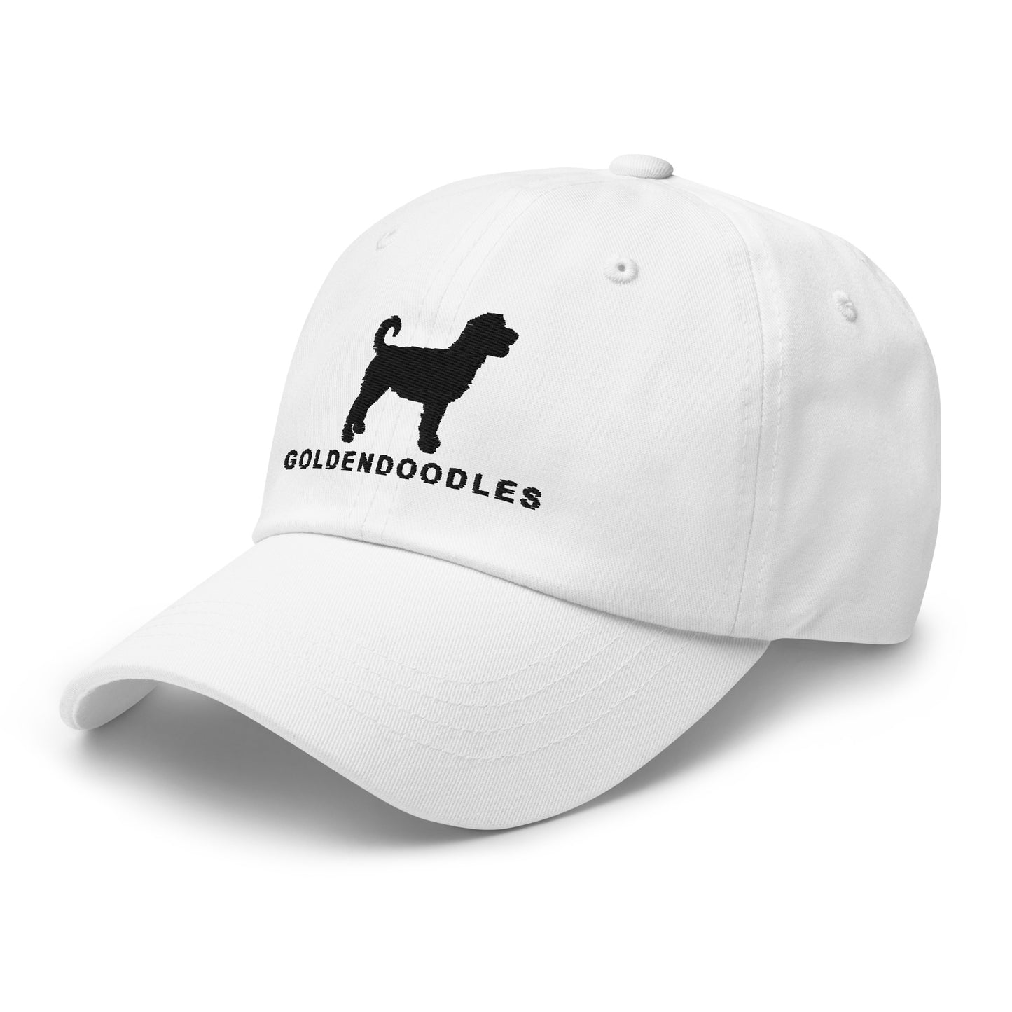 GOLDENDOODLES Silhouette Dad Hat, Black Embroidered Print