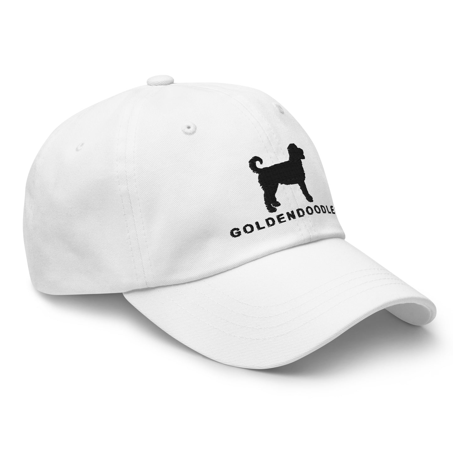 GOLDENDOODLES Silhouette Dad Hat, Black Embroidered Print