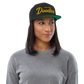 Golden Doodles Retro Snapback, Gold Embroidered Print