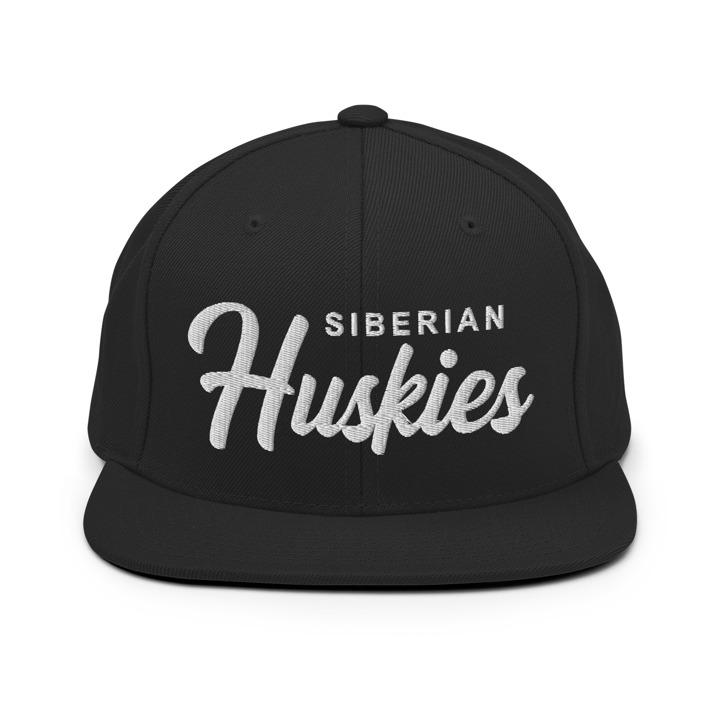 Siberian Huskies Retro Snapback, Embroidered Print